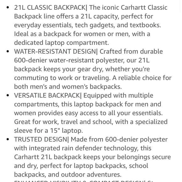 You still in plastic carhartt Hunting camouflage backpack - Picture 9 of 9